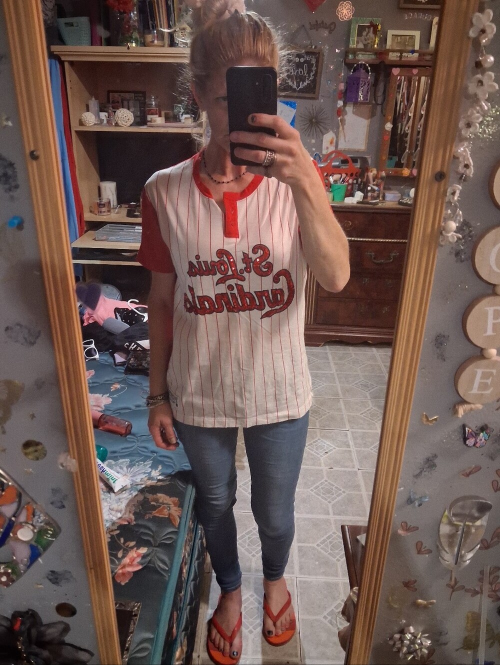 PINK Victoria's Secret St Louis Cardinals Women's Jersey Sz S